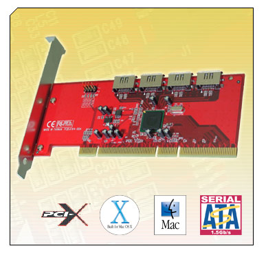Silicon Image SiI3124 PCI-X to 4-port Internal SATA Controller PB3124-2SATA300